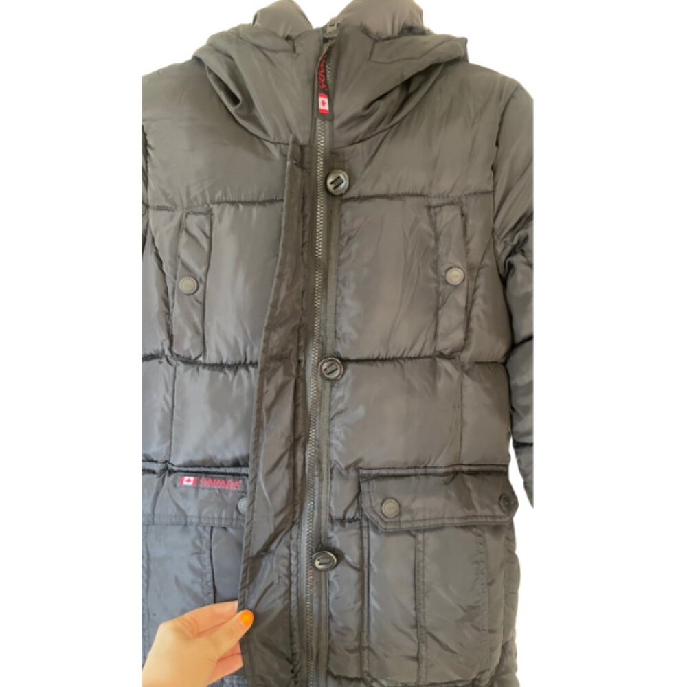 Canada Weather Gear Women’s Longline Black Puffer Parka - Picture 7 of 14